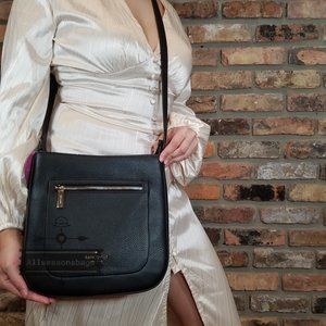 AUTHENTIC NWT Kate Spade New York Leila Leather Top Zip Crossbody in Black
